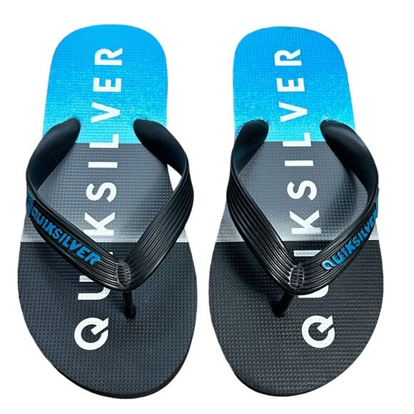Quiksilver Boys Flip Flops Size 2/3 - Picture 1 of 3